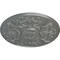 Ekena Millwork Versailles Ceiling Medallion (Fits Canopies up to 3 1/4"), Hand-Painted Silver, 33"OD x 1 3/4"P CM33VESLS - alternate 2